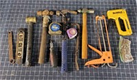 T2 12pc+ Dewalt Stapler, Estwing hammer, Caulk gun