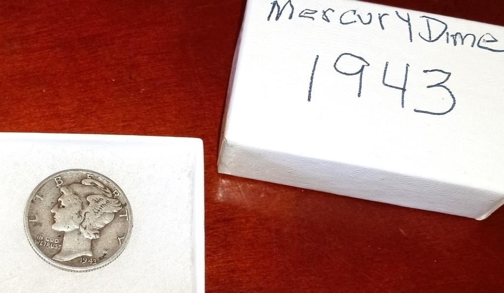 1943 Mercury Dime, Winged Liberty Head