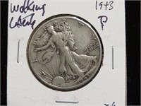 1943 P WALKING LIBERTY HALF DOLLAR 90%