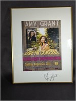 Signed Amy Grant Framed Poster