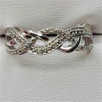 $300 Silver Diamond Ring