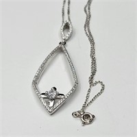 $150 Silver CZ Necklace
