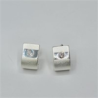 $300 Silver CZ Earrings