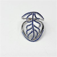 $400 Silver Sapphire Ring