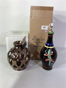 Gecko Decanter & Candle Vase
