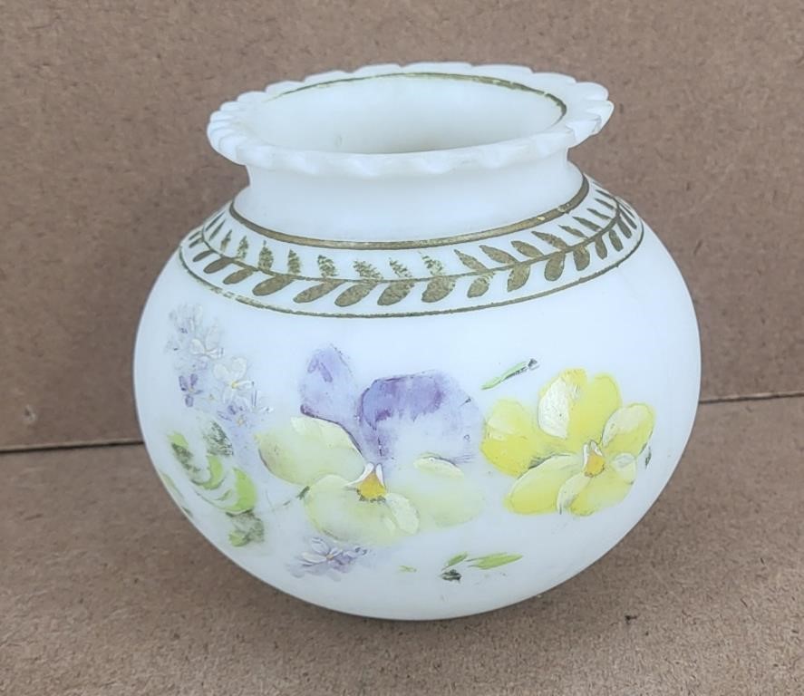 Antique Pansy Vase