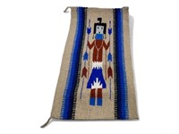 Yei Navajo Hand Woven Wool Rug