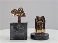 May Marx Abstract Gilt Bronze Sculptures