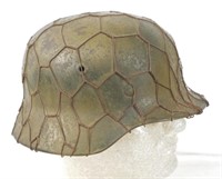 German WWII Waffen Helmet with Wire