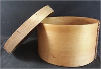 Handmade wooden cheese box