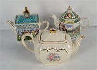 3 Sadler Ceramic Teapots England