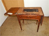 Sewing Machine Table w/ Black Sewing Machine
