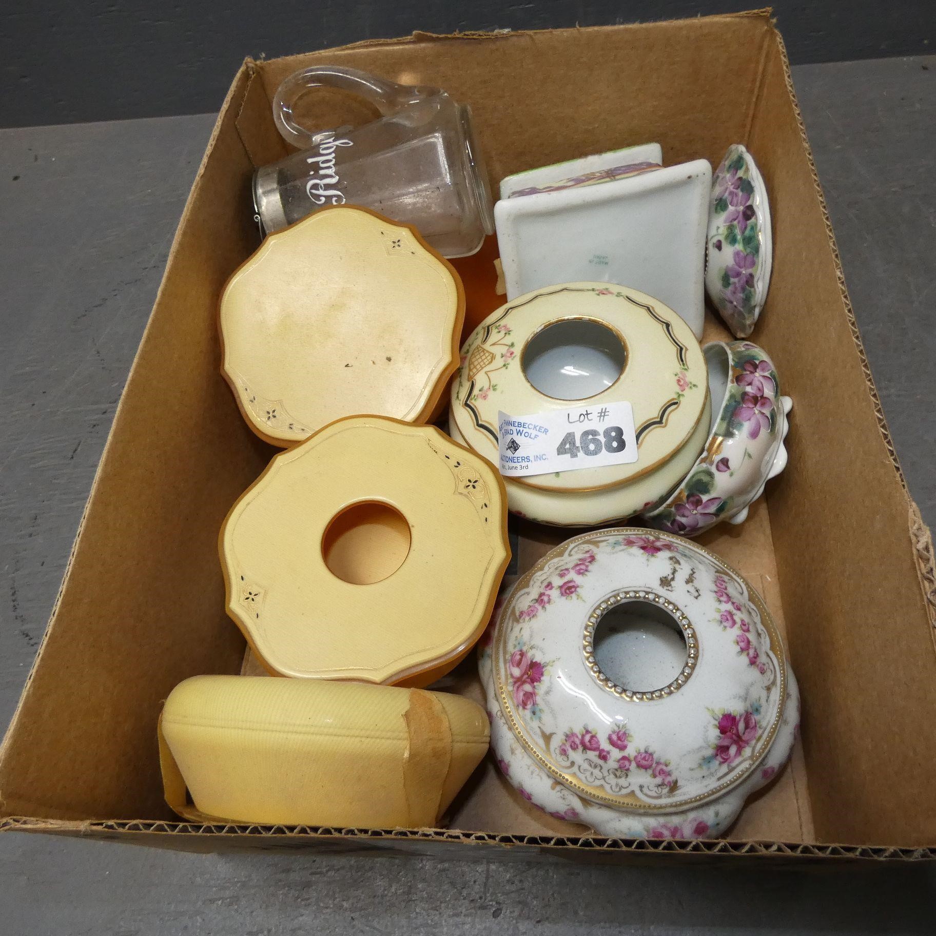 Porcelain Powder Jars & Dresser Containers