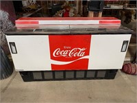 Vintage Coca-Cola cooler in working condition