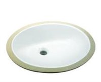 Oval Undermount Bathroom Sink in White $45