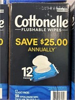 Cottonelle flushable wipes 504ct