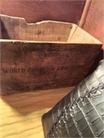 World champion ammunition wooden box