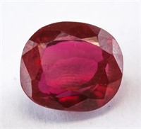 11.15ct Oval Cut Red Natural Ruby GGL Certificate
