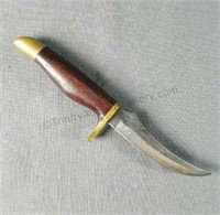 Custom Rose Wood Handle Hunter Skinning Knife
