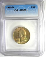 1960-D Quarter ICG MS66+ LISTS $215