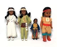 Native American Dolls Lot of 4