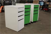 (3) File Cabinets -(2) w/Wheels