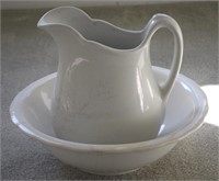 Shenango China Pitcher & 13.5"w Basin Set