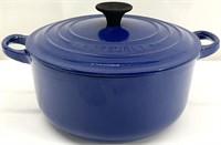 Le Creuset Blue Cast Iron Casserole / Pot