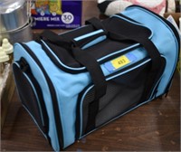 Blue Mesh Small Pet Carrier for Airplane Rides