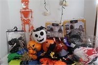 Halloween Lot-Boo Basket, Witches Hat, Lights&more