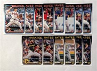 2024 Topps Braves & Pirates Rookies Wolf Wall etc
