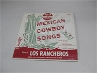 Vtg Mexican Cowboy Songs Vinyl Record See Info