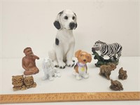 Quantity Statues and Figurines- Including Dog,