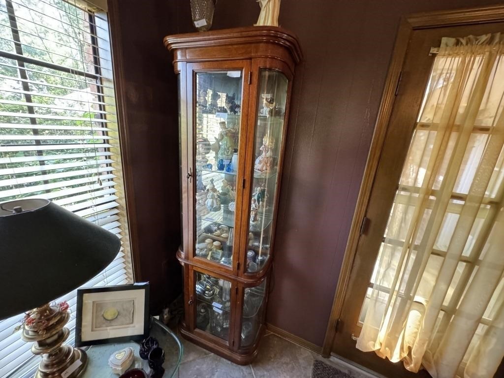 GLASS FRONT CURIO CABINET- FEATURES