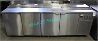 1X, S/S 96"X 27", 4 DOOR COLD PREP TABLE