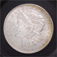 US Coins 1921 Morgan Silver Dollar, circulated