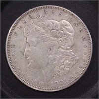 US Coins 1921-S Morgan Silver Dollar, circulated