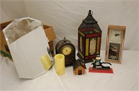 Lantern, Clocks & Nut Cracker