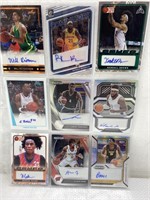 9x High End Autographed Basketball cards