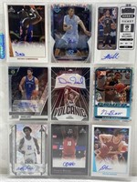 9x High End Autographed Basketball cards