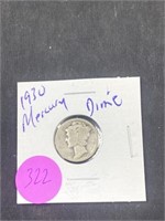 1930 Mercury Dime