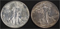 COLLECTORS LOT WALKING LIBERTY HALF DOLLARS