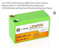 Battery, 3000+ Deep Cycles Lithium Batteries