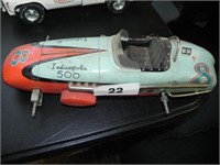 Indianapolis 500 Tin Friction Car - no wheels