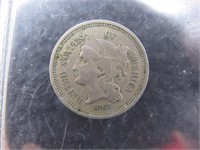 1869 3-Cent Nickel-