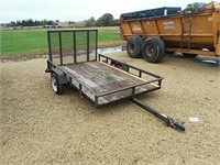 5' x 8' two wheel trailer with ramp gate