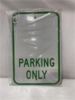 PARKING ONLY BLANK - 12 X 18IN