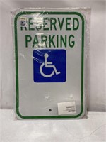RESERVED DISABLED PARKING BLANK - 12 x 18IN