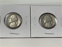 2 1964 US Nickels