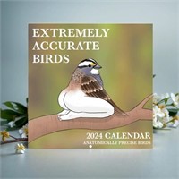 Extremely Accurate Birds Calendar 2024, Funny Bird